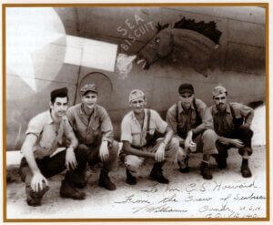 WWII Lockeed Navy PV-1 Ventura "Seabiscuit" crew VB-140 Guadalcanal 1943